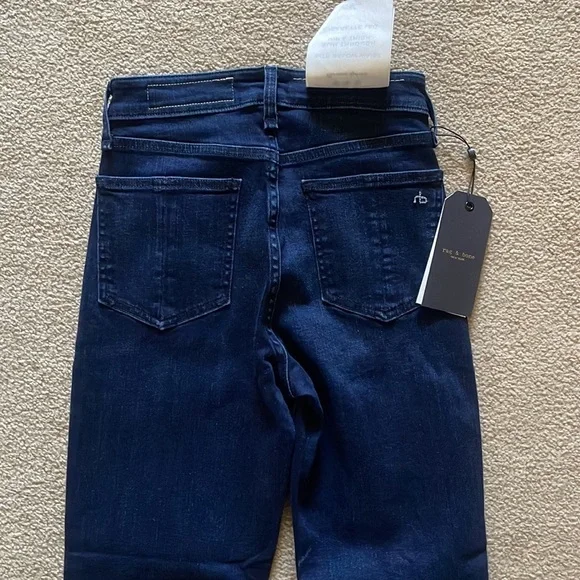 NWT Rag & Bone Nina Mid Rise Ankle Cigarette Jeans in Bayview for @mrsuperzl - Picture 9 of 9